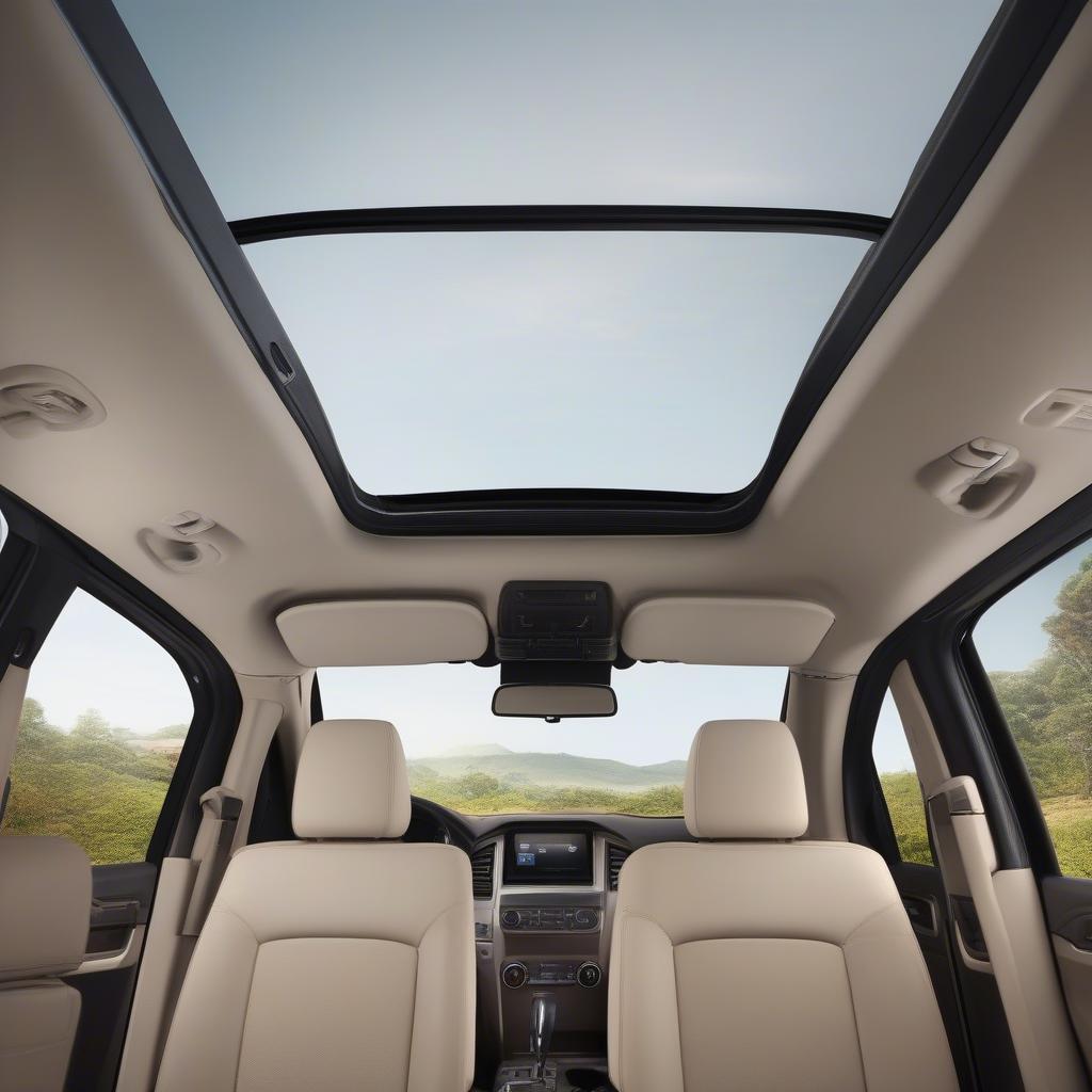 Ford Everest Sunroof Opens Up the Interior Space