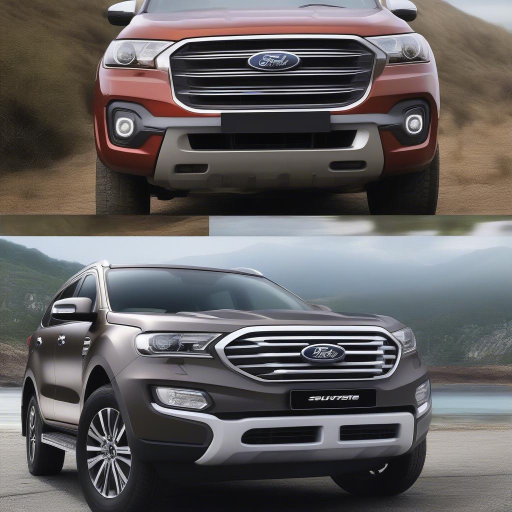 So sánh động cơ Ford Everest và SantaFe