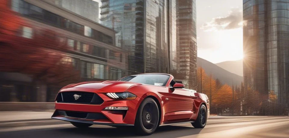 Ford Mustang Calgary lăn bánh trên đường phố