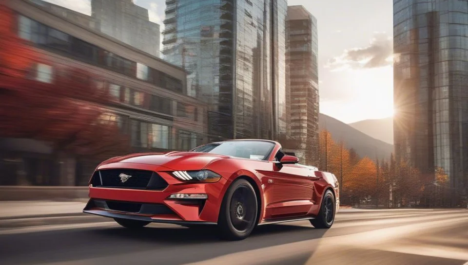 Ford Mustang Calgary lăn bánh trên đường phố