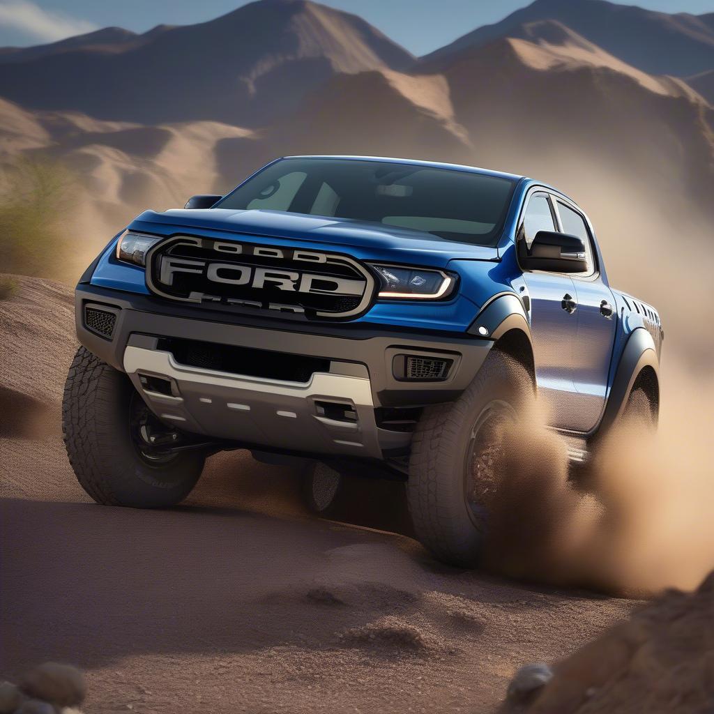 Ngoại thất mạnh mẽ của Ford Ranger Raptor 2020