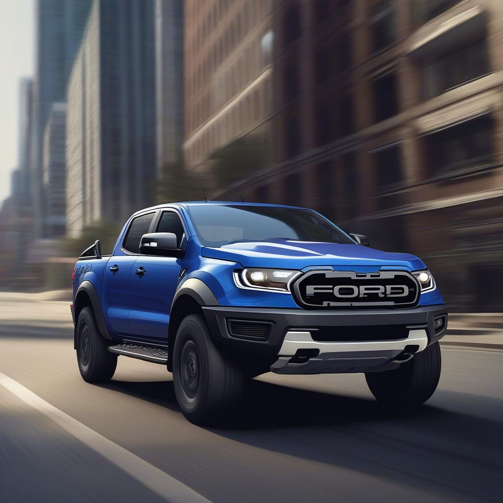 Ford Ranger Raptor mạnh mẽ trên đường phố