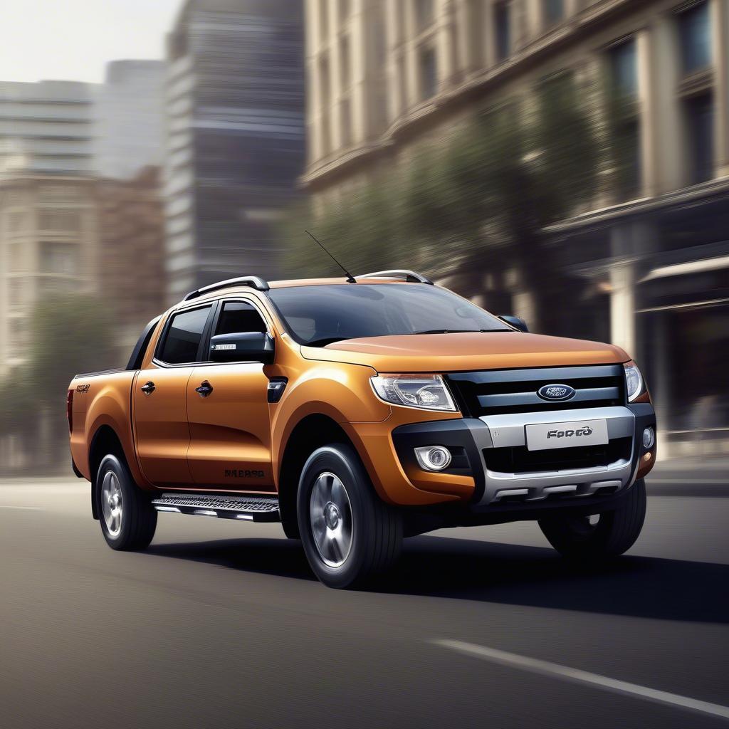 Ford Ranger Wildtrak 2012 trên đường phố