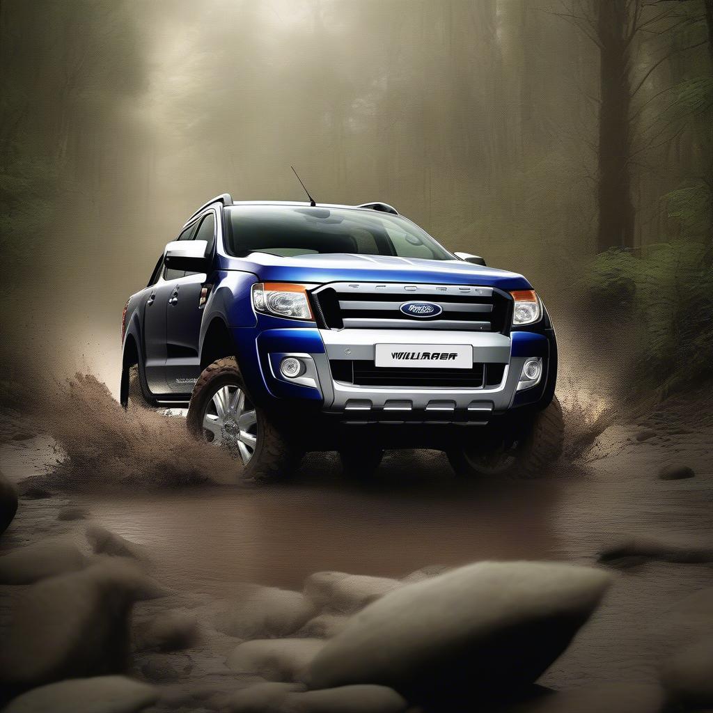 Ford Ranger Wildtrak 2012 vượt địa hình off-road