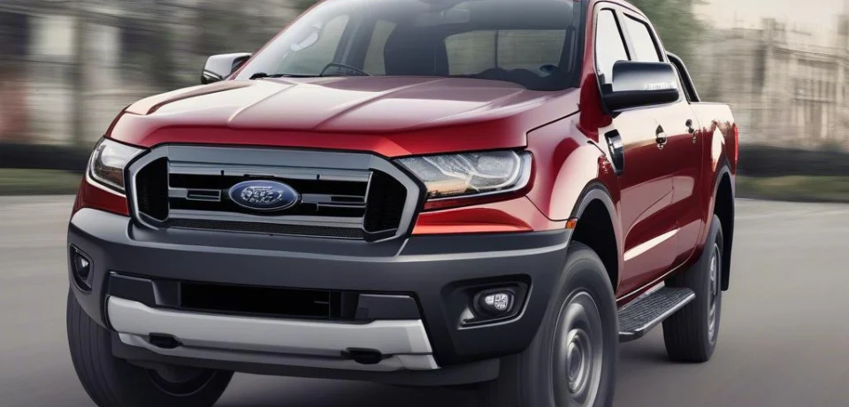 Ford Ranger XLT 2019 2.2L 4x4 màu đỏ ngoại thất