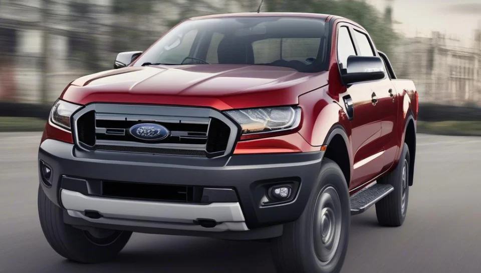 Ford Ranger XLT 2019 2.2L 4x4 màu đỏ ngoại thất