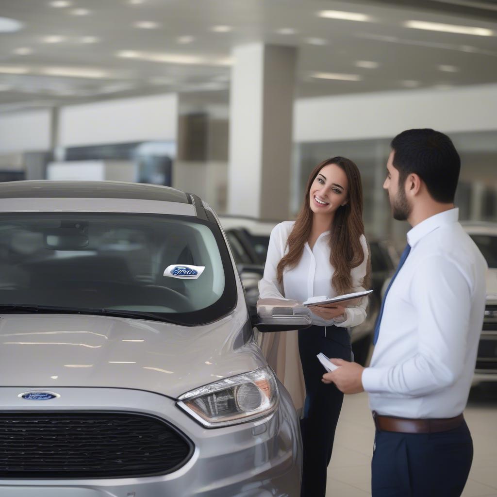 Khách hàng trải nghiệm xe tại Al Tayer Motors Ford