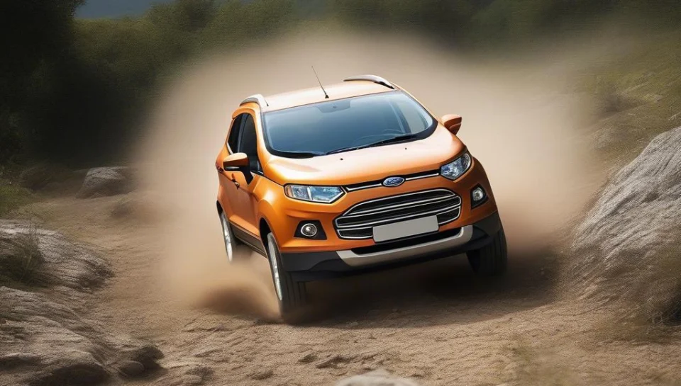 Khoảng sáng gầm xe Ford Ecosport 2016 trên địa hình gồ ghề