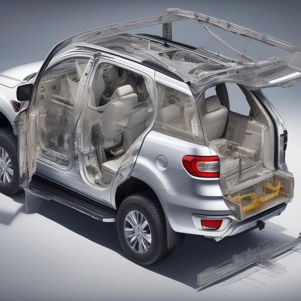 Khung gầm và túi khí Ford Everest